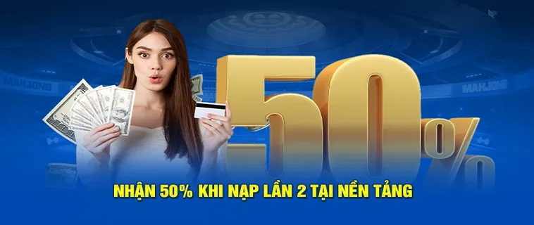 Nạp Lần 2 Tặng 50% Tại Nhà Cái 88VV: Cơ Hội Vàng Cho Bạn